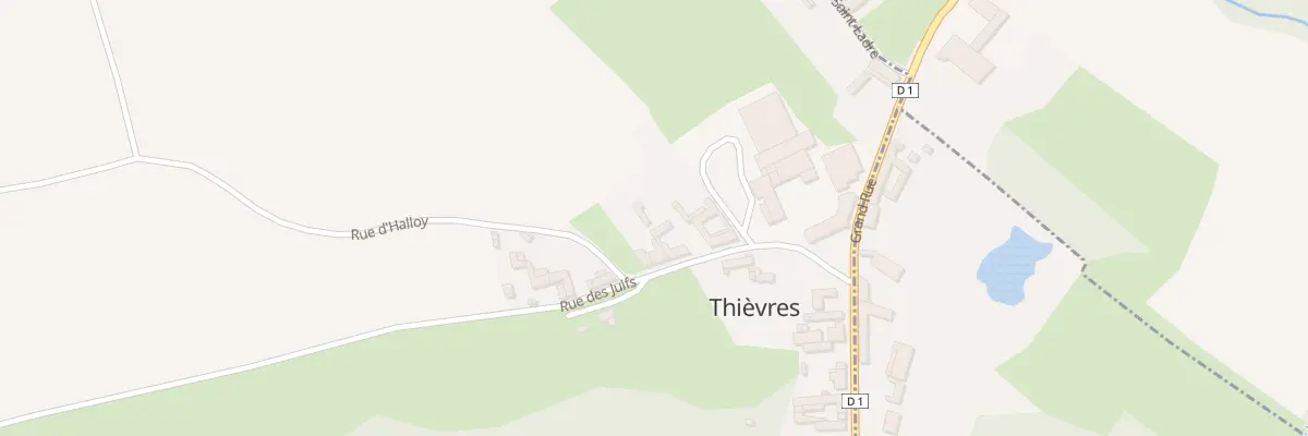 Plan du 6 Rue des Juifs à Thièvres