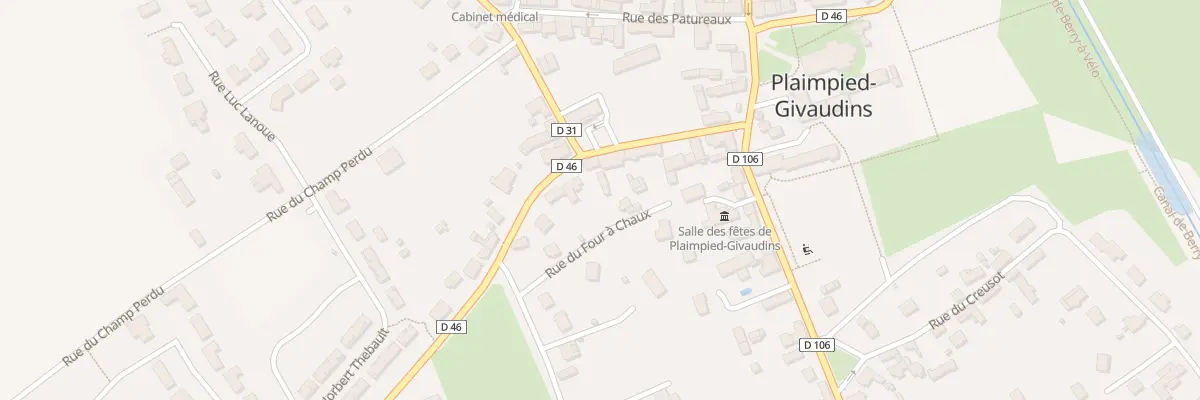 Plan du 13 Rue de la Vallée Caillon à Plaimpied-Givaudins