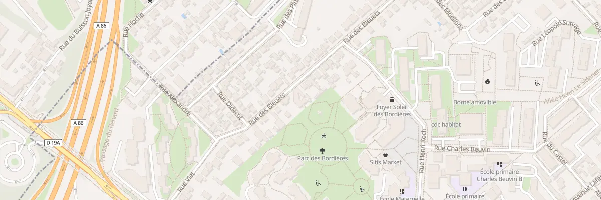 Plan du 24 Rue des Bleuets à Créteil