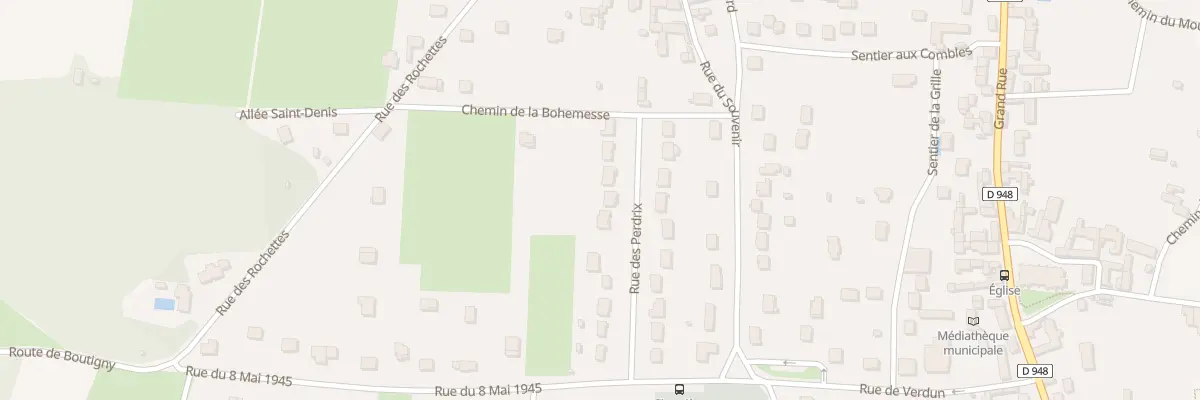 Plan du 12 Rue des Perdrix à Moigny-sur-École