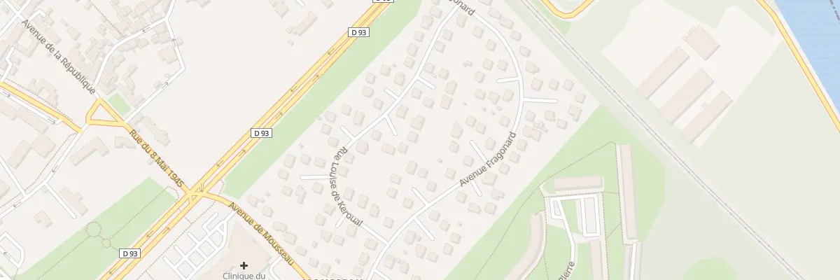 Plan du 23 Rue Louise de Keroual à Évry-Courcouronnes