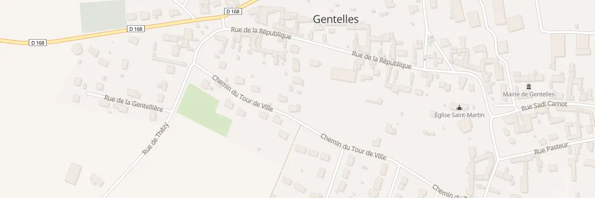 Plan du 25 Che du Tour de Ville à Gentelles