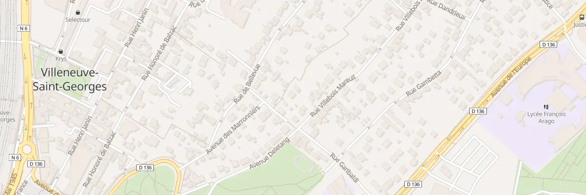 Plan du 7 Rue Villebois Mareuil à Villeneuve-Saint-Georges