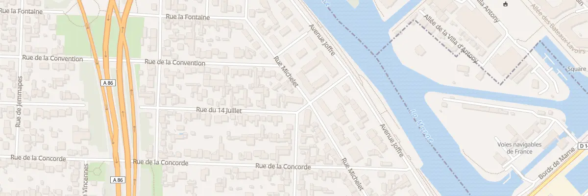 Plan du 28 Rue Michelet à Maisons-Alfort