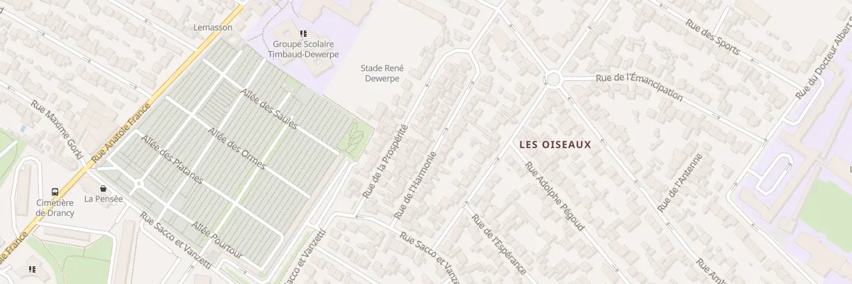 Plan du 25 Rue De L’Harmonie à Drancy