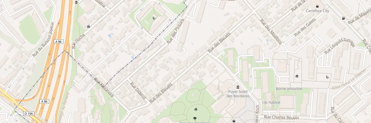 Plan du 45 Rue des Bleuets à Créteil