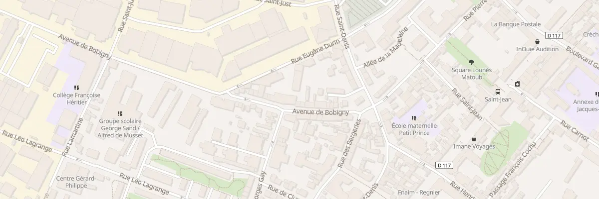 Plan du 12 Av de Bobigny à Noisy-le-Sec