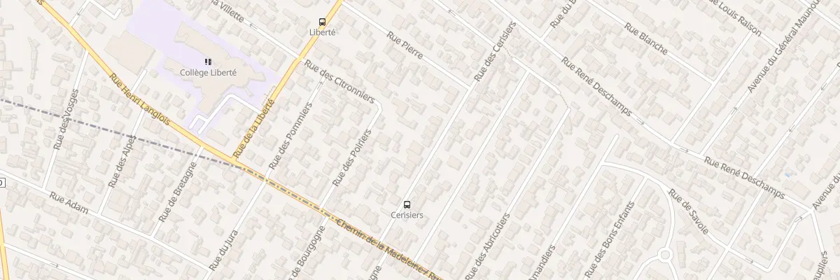 Plan du 28 Rue Des Cerisiers à Drancy