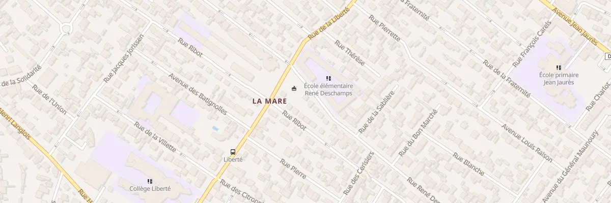 Plan du 2B Rue Rene Deschamps à Drancy