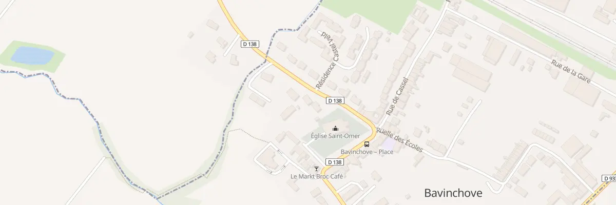 Plan du 6 Rue des Fleurs à Bavinchove