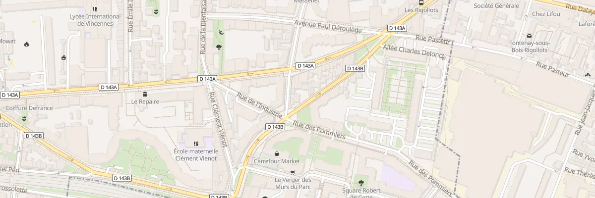Plan du 17 Rue Félix Faure à Vincennes