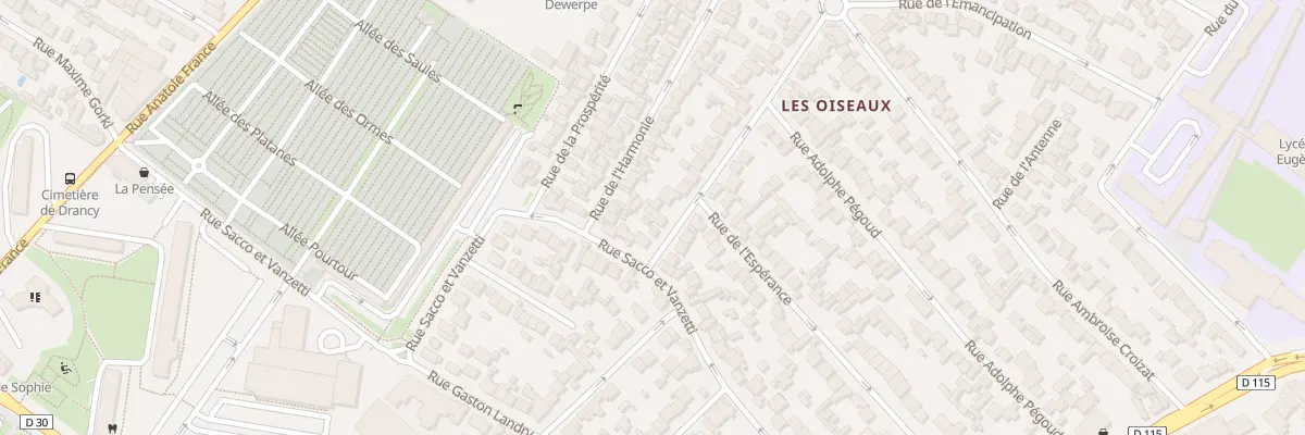 Plan du 7 Rue Grosperrin à Drancy
