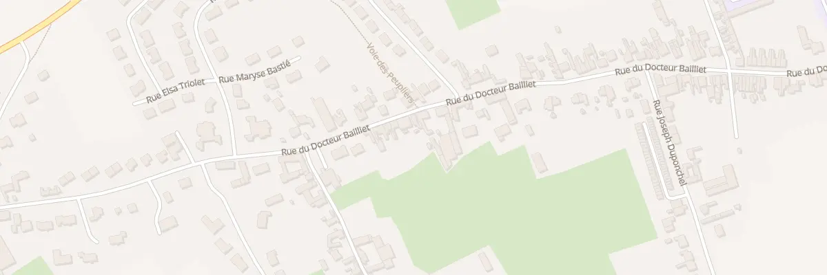 Plan du 566 Rue du Docteur Bailliet à Isbergues