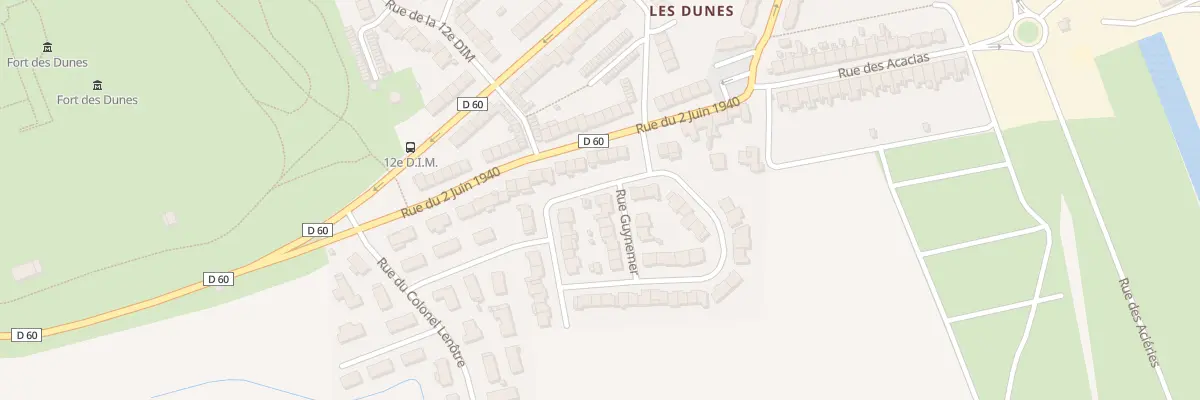 Plan du 4 Rue Guynemer à Leffrinckoucke