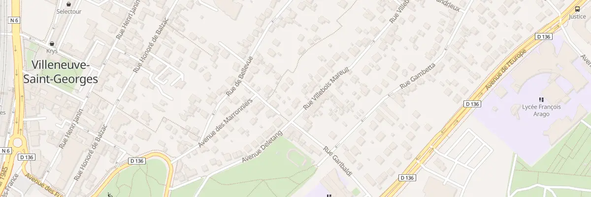 Plan du 5 Rue Villebois Mareuil à Villeneuve-Saint-Georges