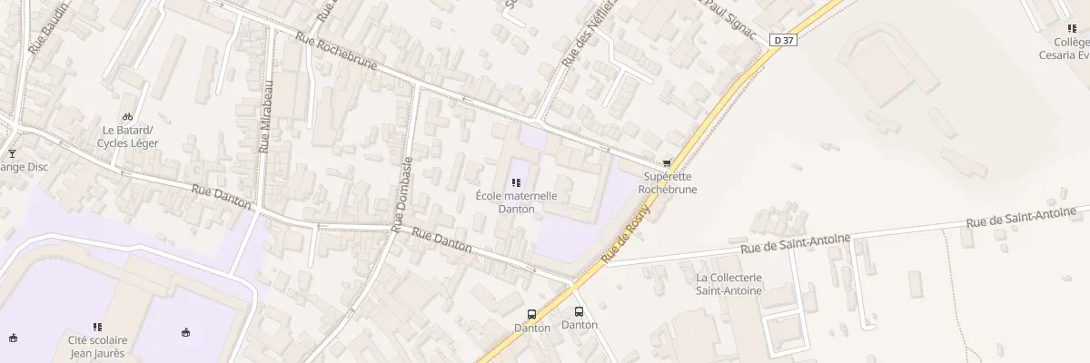 Plan du 54 Rue Rochebrune à Montreuil