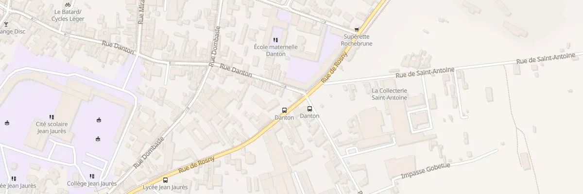 Plan du 123 Rue de Rosny à Montreuil