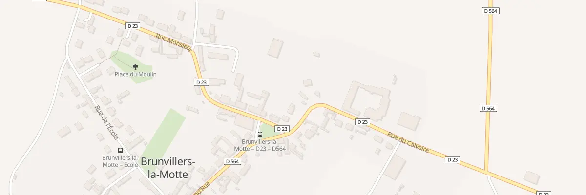 Plan du 29 Rue du Calvaire à Brunvillers-la-Motte