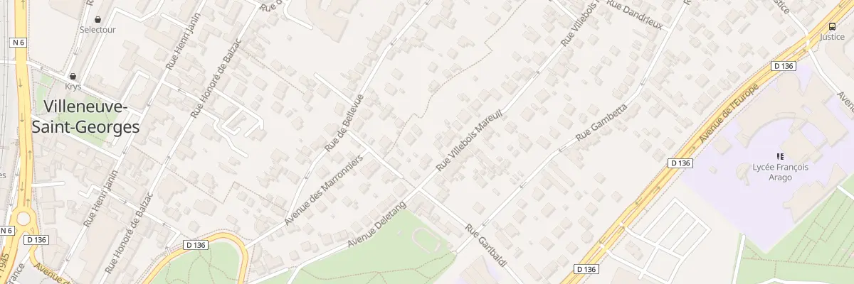 Plan du 9 Rue Villebois Mareuil à Villeneuve-Saint-Georges
