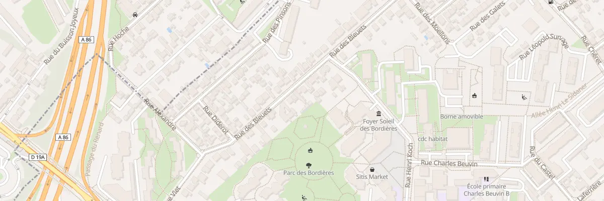 Plan du 30 Rue des Bleuets à Créteil