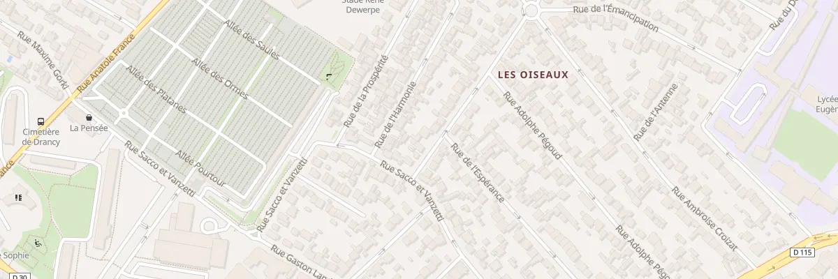 Plan du 9 Rue Grosperrin à Drancy
