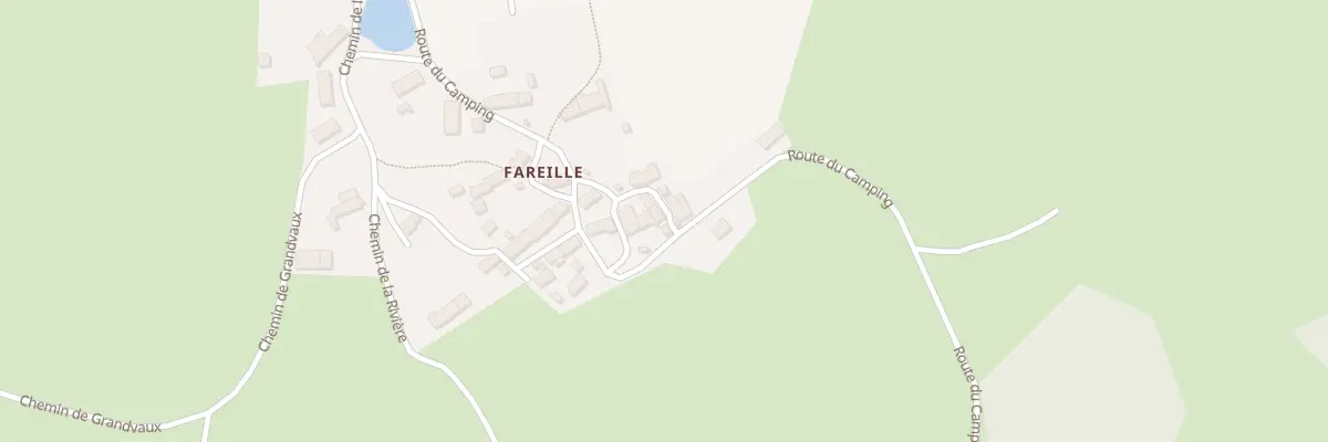 Plan du 2D Rte du Camping Fareille à Huriel