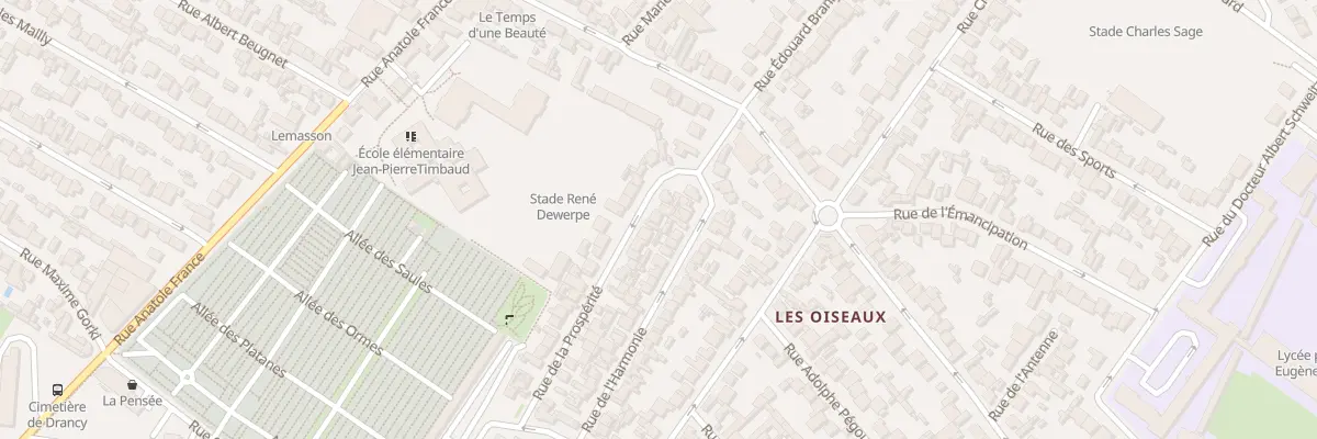 Plan du 42 Rue De La Prosperite à Drancy