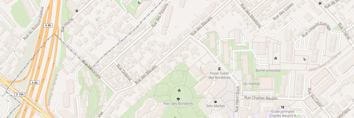 Plan du 34 Rue des Bleuets à Créteil