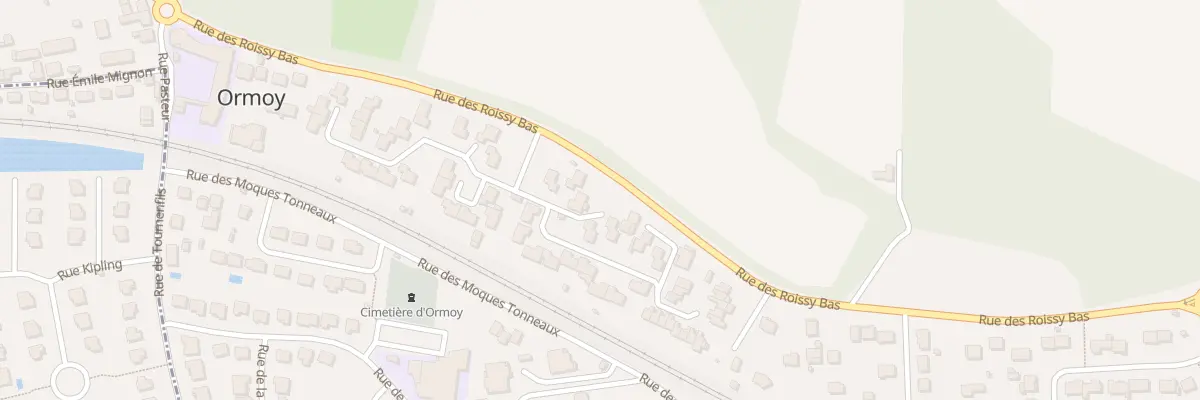 Plan du 5 All des Fauvettes à Ormoy