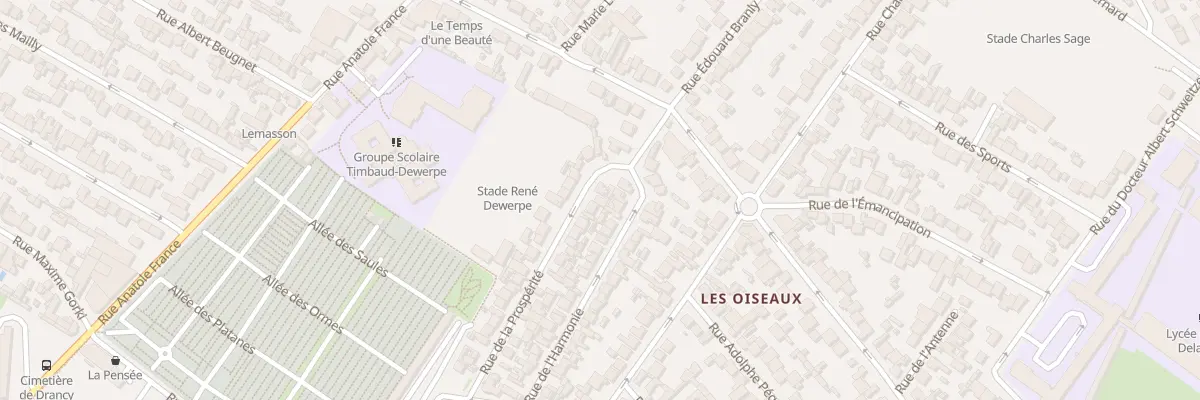 Plan du 44 Rue De La Prosperite à Drancy