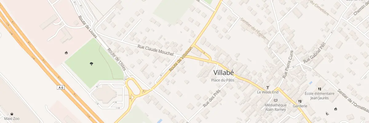 Plan du 21 Av du 8 Mai 1945 à Villabé