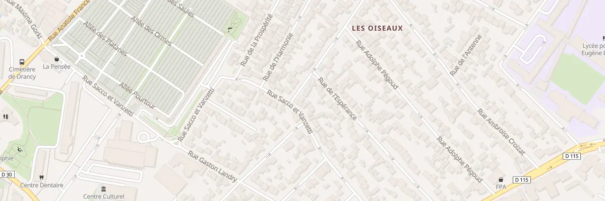 Plan du 4 Rue Grosperrin à Drancy