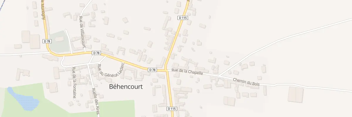 Plan du 2B Rue d’En Haut à Béhencourt