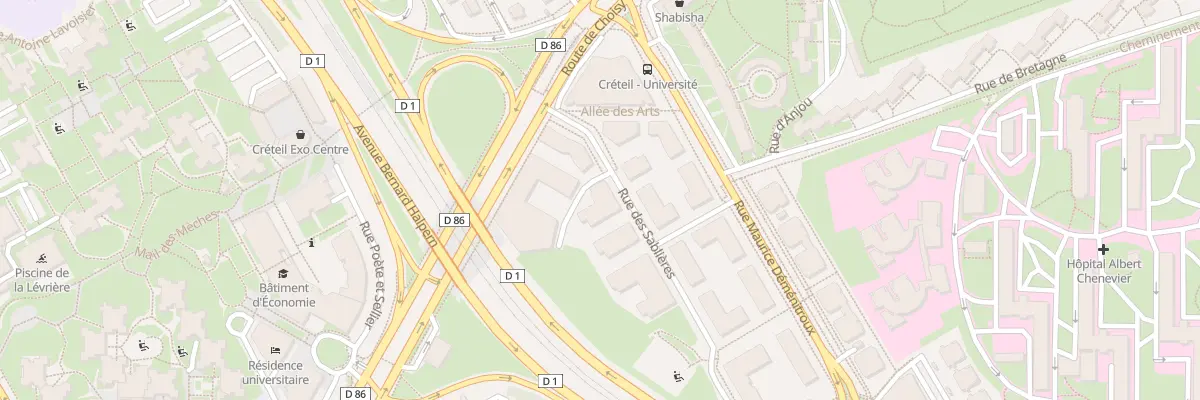 Plan du 8 Rue des Sablières à Créteil