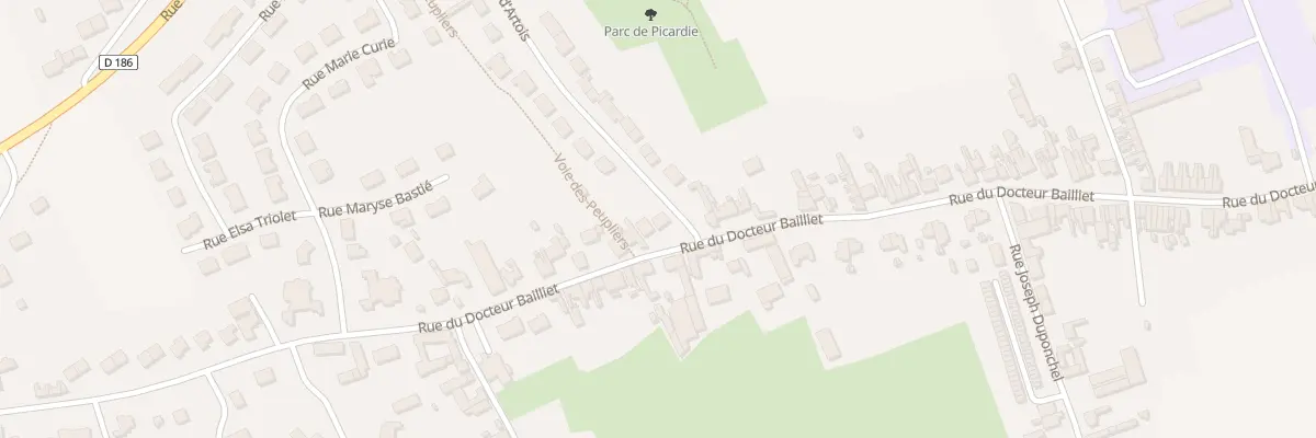 Plan du 519 Rue du Docteur Bailliet à Isbergues