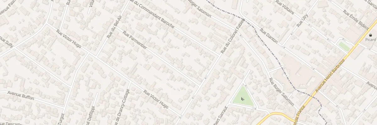 Plan du 12 Rue Parmentier à Drancy
