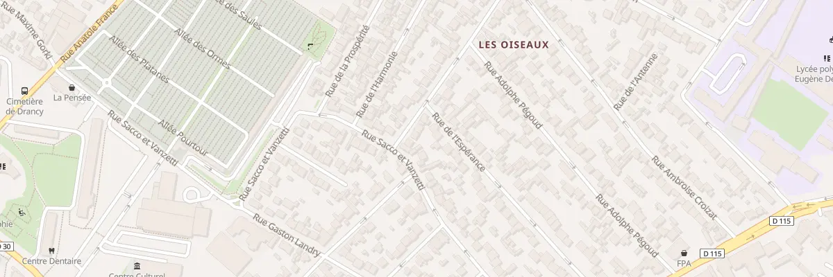 Plan du 6 Rue Grosperrin à Drancy