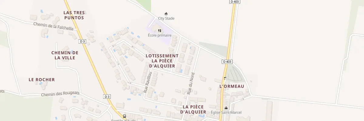 Plan du 7 Rue des Jardins du Chateau à Fontiès-d’Aude