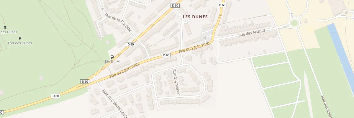 Plan du 1064 Rue du 2 Juin 1940 à Leffrinckoucke