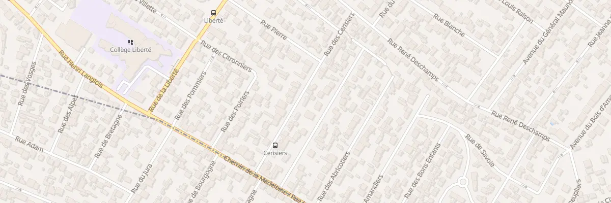 Plan du 25 Rue Des Cerisiers à Drancy