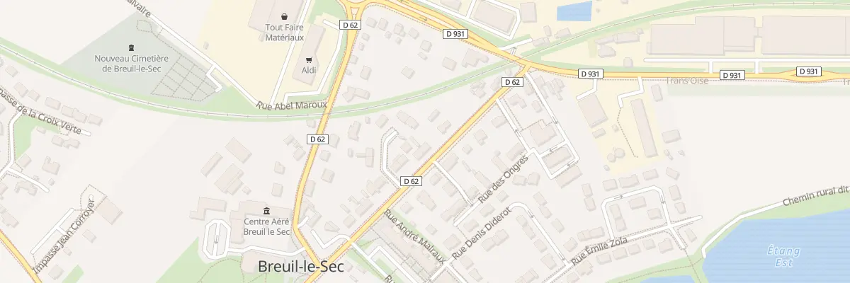 Plan du 125 Rue de la Gare à Breuil-le-Sec