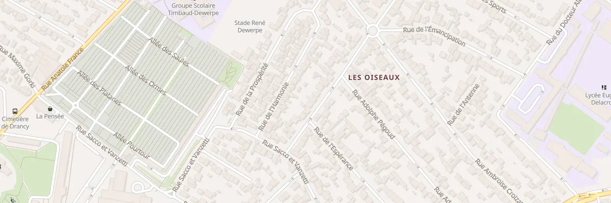 Plan du 17 Rue Grosperrin à Drancy