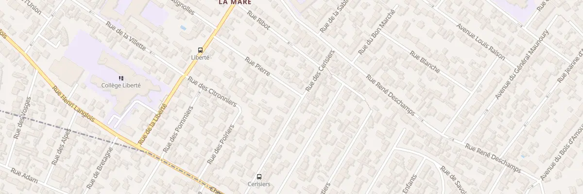 Plan du 30 Rue Pierre à Drancy