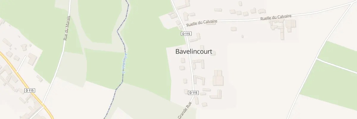 Plan du 6 Gr Grande Rue à Bavelincourt