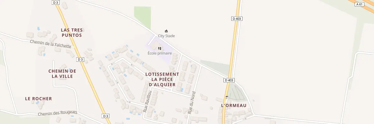 Plan du 1 Rue des Jardins du Chateau à Fontiès-d’Aude