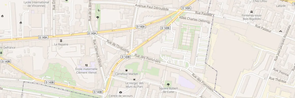 Plan du 8 Rue Félix Faure à Vincennes