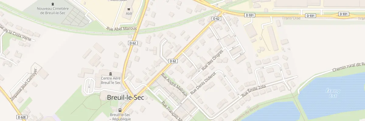 Plan du 110 Rue de la Gare à Breuil-le-Sec