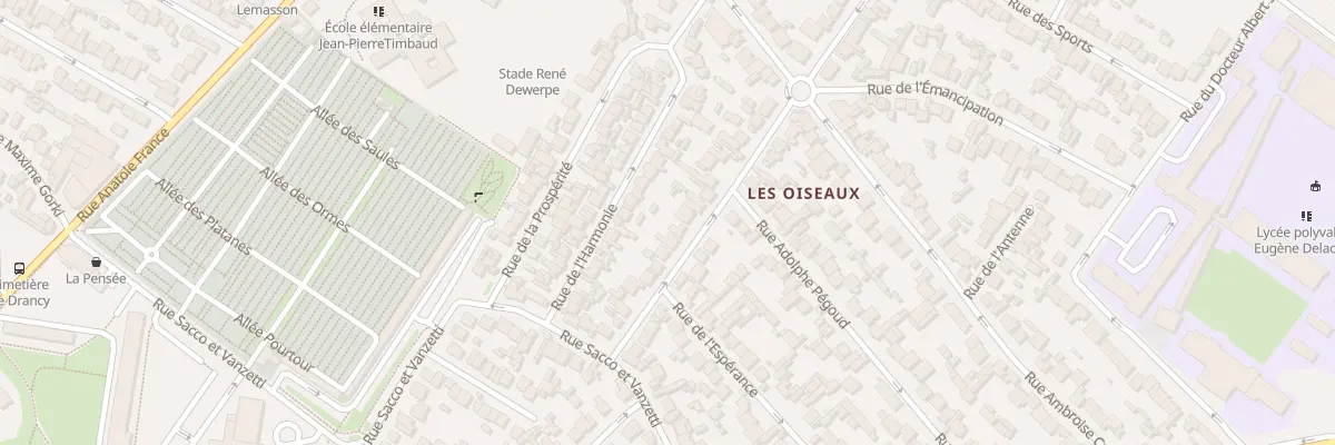 Plan du 21 Rue Grosperrin à Drancy