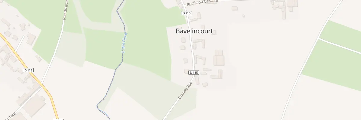 Plan du 4 Gr Grande Rue à Bavelincourt