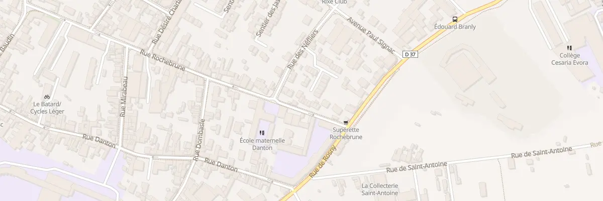 Plan du 61 Rue Rochebrune à Montreuil